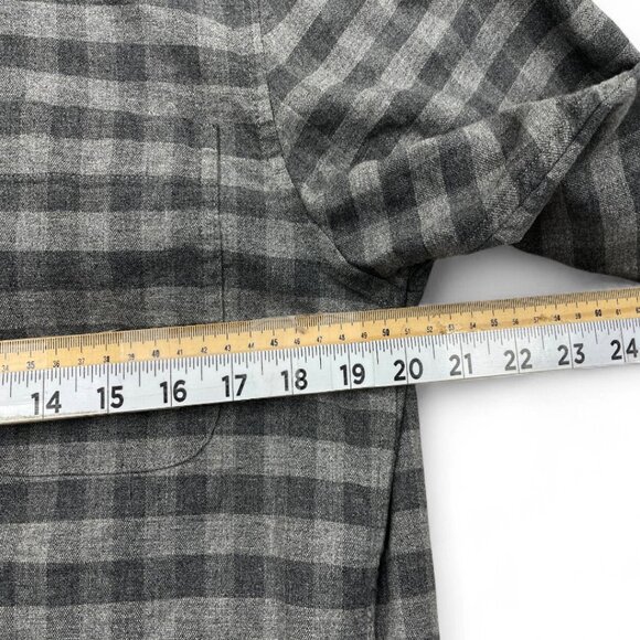 Vineyard Vines Gray Slim Fit Murray Cotton Plaid Button Down Shirt Men's Small - Picture 5 of 8